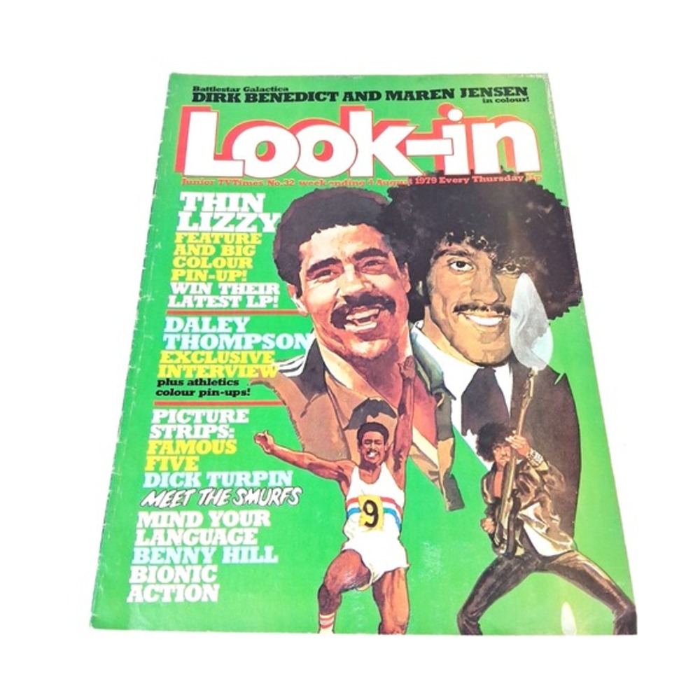 RARE Vintage Look-In Magazine 1979 Vol.32 Nostalgic British Music TV Collectible
